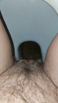 Big Load of Pee From Hairy Pussy