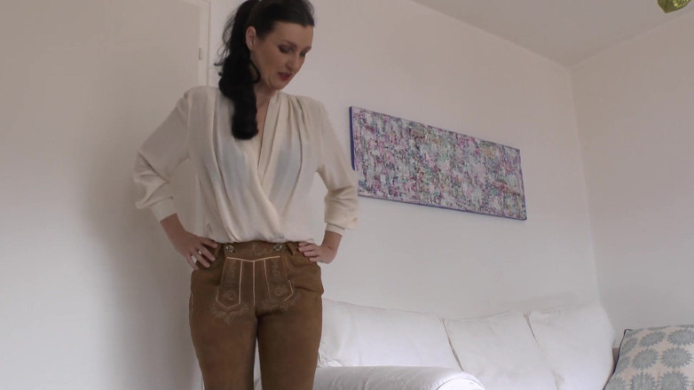 Lady Victoria Valente: Bavarian Lederhosen: Be My Ass-sniffer and Cum, Lady Victoria Valente