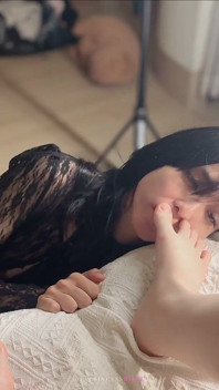Asian Femdom Sissy Deepthroat Foot Fetish