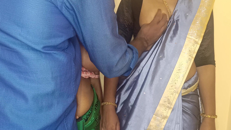 Apple baby: Büroangestellte mit geteiltem Bett der schwester mit Manager