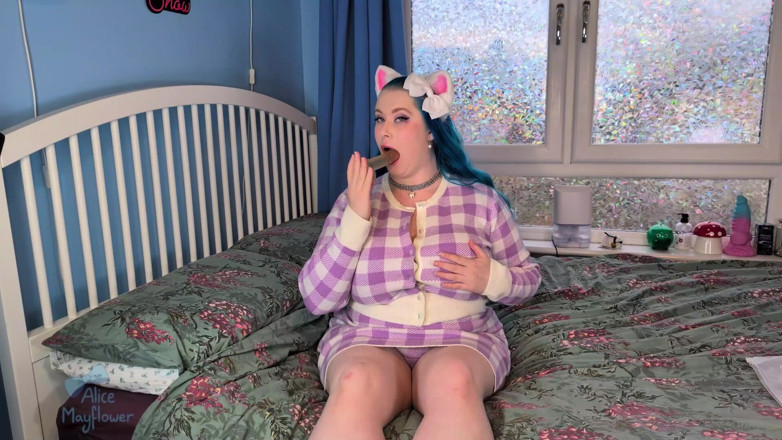 Alice_Mayflower_Scottish: Kitty Mode bermain dubur - awek solo