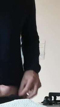 Jerking off My Cock in the Kitchen