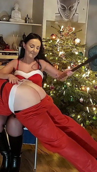 Santa Claus mendapat joran di pantat daripada saya