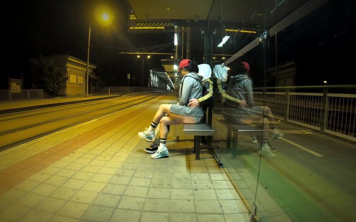DedeDeville: Really Risky Sex at a Bus Stop with a Young...