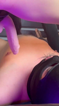 Mistress Tied Her Slave to the Bed and Fucked Him Deep in His Mouth