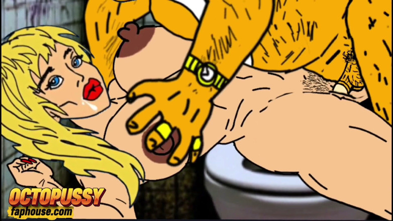 Octopussy Lovers Club: White Wife Sucks Big Black Cock in Dirty Public Toilet....