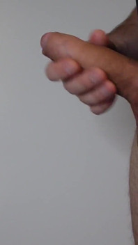 Big Uncut Cock Close up with Lots of Precum