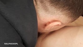Hubby Cleanup MILF's Cum Covered Pussy After Kitchen Sex and Cumkiss and More