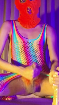 ไอโม่งสีส้มย้อมหมอยเย็ดควยปลอม