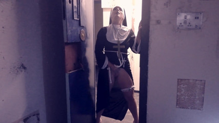Kylie Britain Adventures: Nun Kylie is banged up