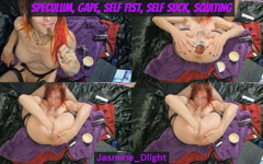 Speculum, Gape, Self Fist, Self Suck, Squirting Extreme Anal Slut - Jasmine_dlight