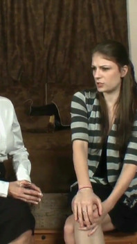 Stepmother & step-daughter pushed into having hot lesbian sex
