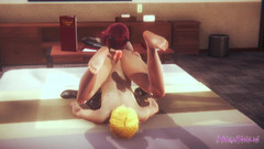 Yaoitube: Yaoi Femboy - Erito bär läder och gör Annalingus medan hon...