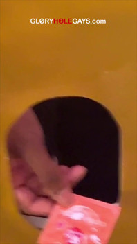 Hung Guy with a Rock-hard Cock at the Gloryhole