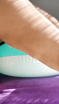 Popping Balloons While Riding My Narwal Inflatable - Bunny Looner