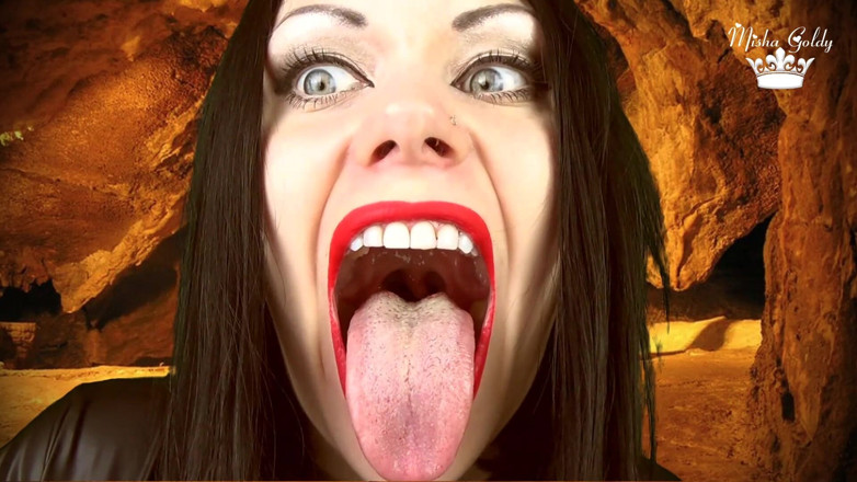 Goddess Misha Goldy: Ce loup-garou affamé veut te consommer vivant (POV, bouche, langue et...