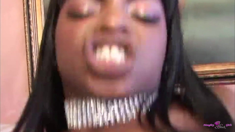 Naughty Black Girls: Si jalang hitam bertetek besar Marie Luv dikongkek pepek gemuknya...