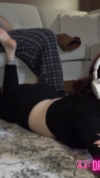 Bella's Accidental Footjob - (dreamgirls in Socks)
