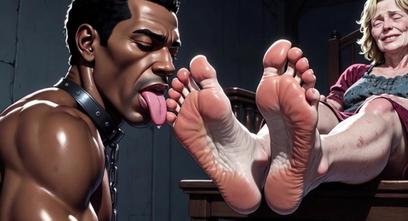 YOUR BEST FANTASY: Granny Foot Slave Session - Passionate Toe &amp; Sole Licking