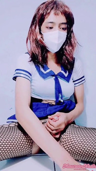 Maureennadh - masturbation und sperma nach 2 Wochen in micro chastity eingesperrt