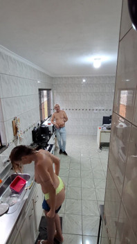 Maid Takes off Her Clothes and Accepts a Facial for Extra.