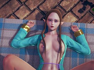 Waifu club 3D: Elf vill känna din kuk i hennes fitta