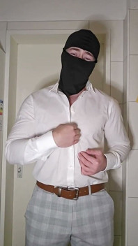Masked German Stepdaddy Comes Home in a Suit and Jerks off - Dirty Talk Just for You