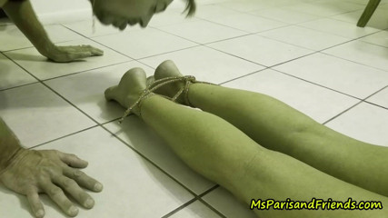 Ms Paris and Friends: Housewife bondage foot worship 3