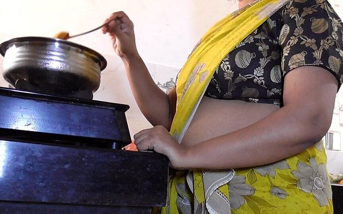 Indian Disha: Macocha pomaga mi spust i pieprzyłem ją w kuchni
