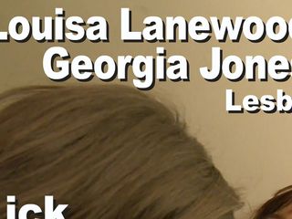 Edge Interactive Publishing: Georgia jones और louisa Lanewood लेस्बो गुलाबी डिल्डो चाटती है GMBB31390
