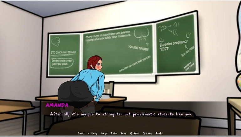 XXX Games Bunk: Lust Town - Gameplay - Roleplay - Teacher Seduced the Detention Student