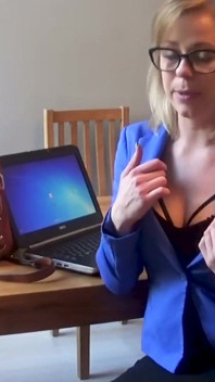 Office Slut Seduces Her Boss for a Raise - Shameless Cock Tease