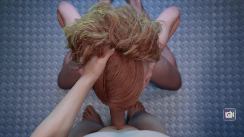 3D Cartoon Porn: Lust Academy 78: Ashley'nin sakso ve yalamadan sonra hızlı fotoğraf kabininde...