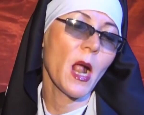 German amateur couples: Nasty German Nun Dominates Younger Priest in BDSM Action
