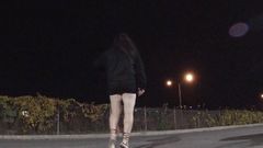 JonasBen: Horny sissy mature CD walking around exposing outdoor