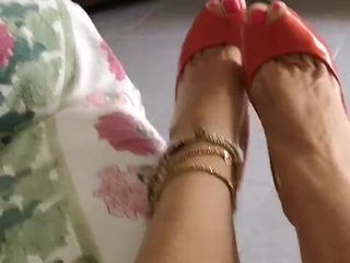 Regina love feet: Mina röda sandaler