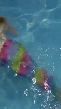 Captive Mermaid Teases You in the Pool