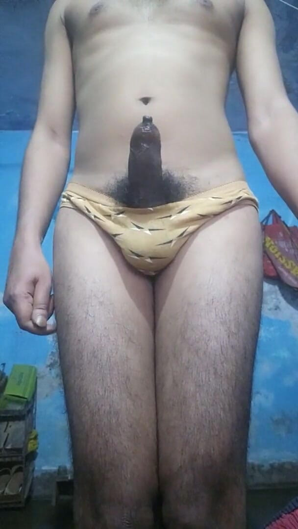 Horny Indian Femboy with Phimosis Dick Jerking and Stroking in Step Sister's Panties Until Cum (Lustyizlife)