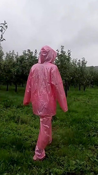 Lucy's Transparent Rainwear & Outdoor Public Pussy Tease