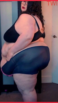 SSBBW ladybrads ganzkörper-strip-show
