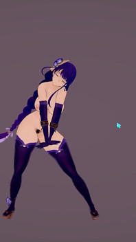 Tetona Raiden Shogun Phut Hon sexy baile hentai animación