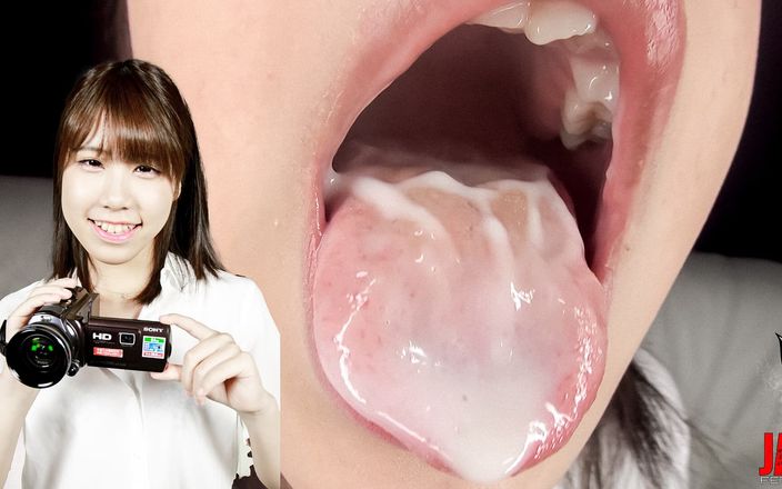 Japan Fetish Fusion: Selfie mulut misaki katase dengan lidah oranye dan ludah lengketnya