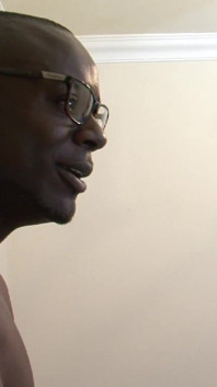 Julia De Lucia, brunette inked babe & Antonio Black, black cock dude on the stairs