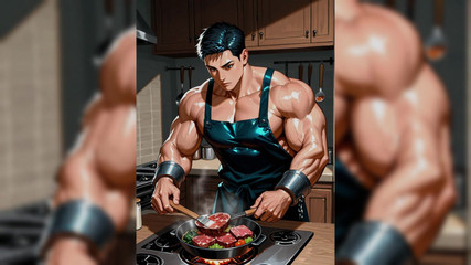 Erotic Man: Ai muscle hunks cozinha