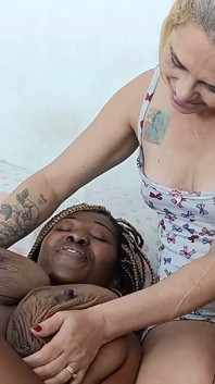 Playing with My Friend's Sagging Breasts