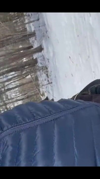 Guy Showing off Cock Pissing While X Country Skiing