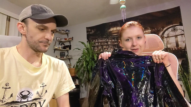 Sin Spice by Sophia Sinclair and Jasper Spice: Wish List Gifts 9 - Red Corset and Black Vinyl Dress Unboxing...