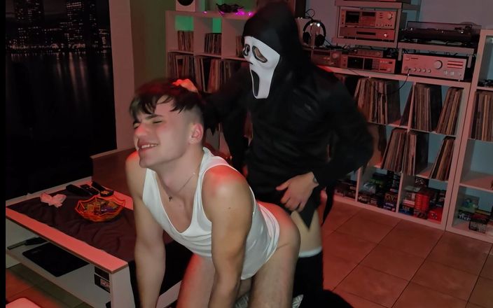 boyzxy212: A Bare Halloween Surprise Fuck for a Cute Bottom Gay...