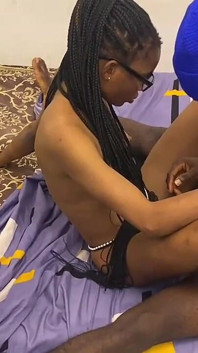 Sexy Slim Babe Rides My Black Cock
