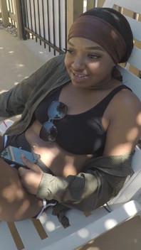 Blu y yo en la piscina